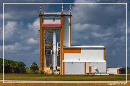 Transfert d’Ariane 5 V209 vers la zone de lancement (6)