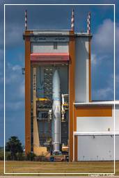 Transfert d’Ariane 5 V209 vers la zone de lancement (14)