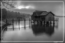 Ammersee (487) Inning am Ammersee Noir et blanc