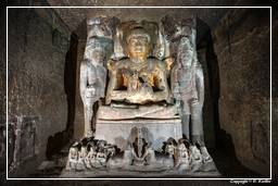 Ajanta-Höhlen (130) Höhle 4 (Vihara)