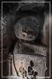 Ajanta-Höhlen (589) Höhle 26 (Mahaparinirvana von Buddha)