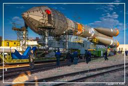 Campanha de lançamento GIOVE-B (5206) Rollout de Soyuz