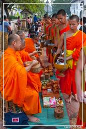 Luang Prabang Almosen für die Mönche (82)
