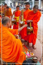 Luang Prabang Aumône aux moines (119)