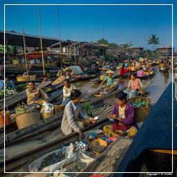 Birmania (641) Inle - Mercado flotante