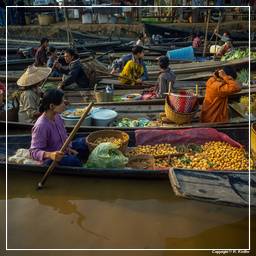 Birmania (645) Inle - Mercado flotante