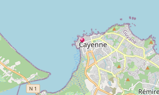 Mapa: Cayena