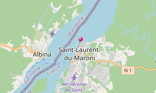 Carte: Saint Laurent du Maroni
