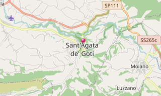 Map: Sant’Agata de’ Goti