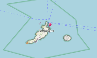 Mapa: Ventotene
