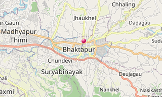 Mapa: Bhaktapur