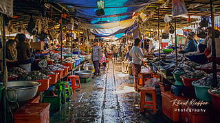 Marché central de Phnom Penh, Cambodge