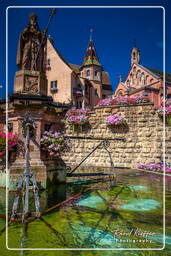 Eguisheim (6) Saint-Léon castle and fountain