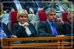 Día de lanzamiento de Soyuz VS01 (18) Nadine Morano - Laurent Wauquiez