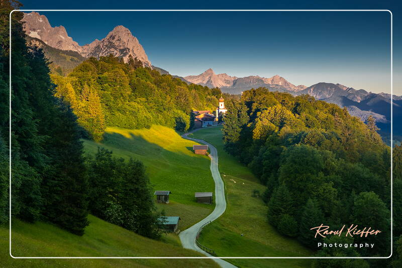 Church village of Wamberg, Bavaria, Germany