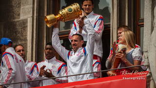 FC Bayern Munich - Double 2014, Franck Ribery, Munich, Bavaria, Germany