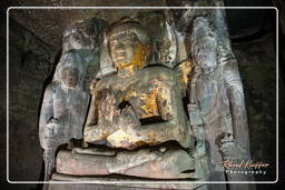 Ajanta-Höhlen (105) Höhle 4 (Vihara)