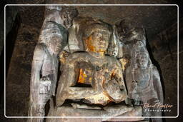 Grottes d’Ajanta (107) Grotte 4 (Vihara)