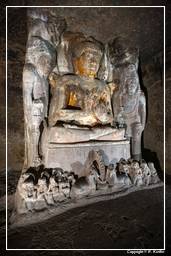 Ajanta-Höhlen (115) Höhle 4 (Vihara)