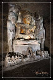 Ajanta-Höhlen (115) Höhle 4 (Vihara)