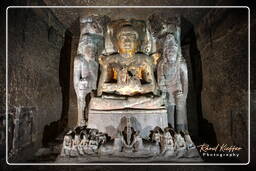 Ajanta-Höhlen (130) Höhle 4 (Vihara)