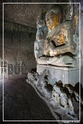 Ajanta-Höhlen (137) Höhle 4 (Vihara)