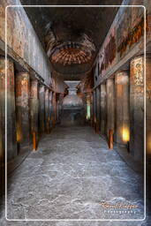 Ajanta-Höhlen (232) Höhle 9 (Chaitya)