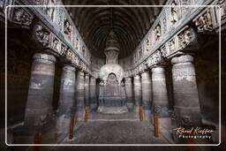 Ajanta-Höhlen (375) Höhle 19 (Chaitya Griha)