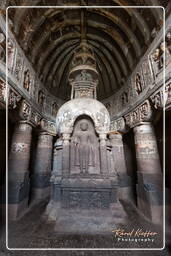 Ajanta-Höhlen (385) Höhle 19 (Chaitya Griha)