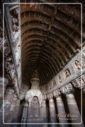 Ajanta-Höhlen (615) Höhle 19 (Chaitya Griha)