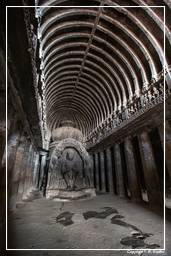 Ellora-Höhlen (587) Höhle 10 (Chaitya Vishvakarma)