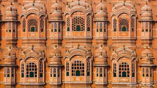 Jaipur (592) Hawa Mahal (Palast der Winde)