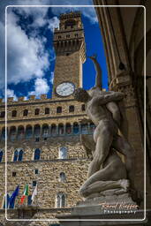 Florença (153) Piazza della Signoria - Estupro da Sabina por Giambologna