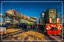 Campaña de lanzamiento GIOVE-B (5189) Rollout de Soyuz