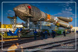 Campanha de lançamento GIOVE-B (5206) Rollout de Soyuz