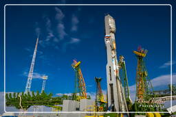 Campagna di lancio di GIOVE-B (5309) Rollout di Soyuz