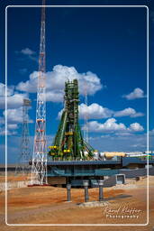 Campaña de lanzamiento GIOVE-B (5448) Rollout de Soyuz