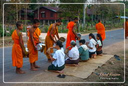 Isla Don Khong (152) Limosnas a los monjes