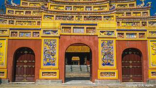 Huế (21) Cidade Imperial - Portão do Pavilhão do Esplendor (Hiển Lâm các)