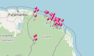 Mapa: Guayana Francesa