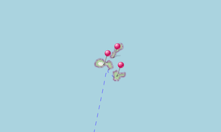 Mapa: Islas de la Salvación