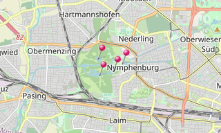 Carte: Château de Nymphenbourg