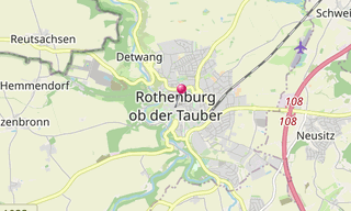 Mapa: Rothenburg ob der Tauber