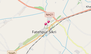 Map: Fatehpur Sikri