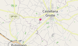 Karte: Höhlen von Castellana