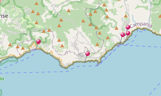 Mapa: Costa Amalfitana
