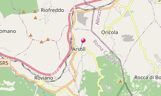Mapa: Arsoli