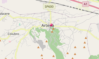 Mapa: Artena