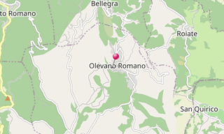 Mapa: Olevano Romano
