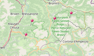 Mapa: Trentino-Alto Adige (Tirol do Sul)